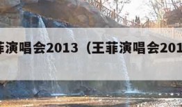 王菲演唱会2013（王菲演唱会2016门票）