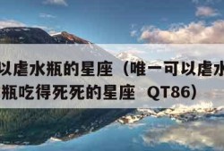 唯一可以虐水瓶的星座（唯一可以虐水瓶的星座 被水瓶吃得死死的星座  QT86）