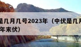 中伏是几月几号2023年（中伏是几月几号2023年末伏）