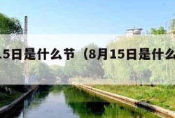 8月15日是什么节（8月15日是什么节日呢）