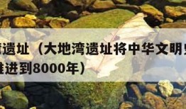 大地湾遗址（大地湾遗址将中华文明史从5000年推进到8000年）