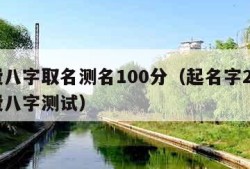 免费八字取名测名100分（起名字2021免费八字测试）