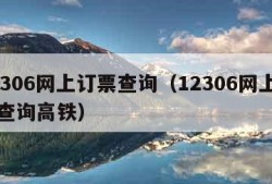 12306网上订票查询（12306网上订票查询高铁）