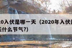 2020入伏是哪一天（2020年入伏是哪一天什么节气?）