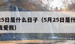 5月25日是什么日子（5月25日是什么日子?我爱我）