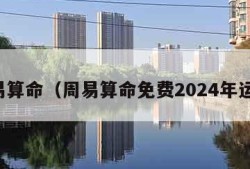 周易算命（周易算命免费2024年运程）