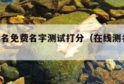 在线测名免费名字测试打分（在线测名字 免费）