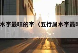 五行属木字最旺的字（五行属木字最旺的字12画）