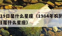 2月19日是什么星座（1984年农历2月19日是什么星座）