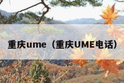 重庆ume（重庆UME电话）