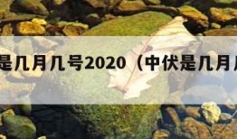 中伏是几月几号2020（中伏是几月几号2023）