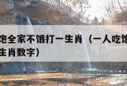 一人吃饱全家不饿打一生肖（一人吃饱全家不饿打一生肖数字）