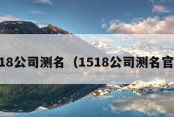 1518公司测名（1518公司测名官网）