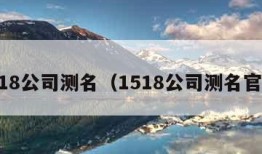 1518公司测名（1518公司测名官网）