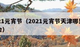 2021元宵节（2021元宵节天津哪里有灯会）