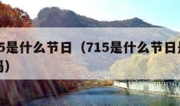 7.15是什么节日（715是什么节日是鬼节吗）