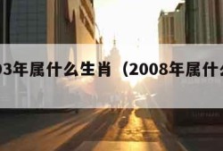 2003年属什么生肖（2008年属什么生肖）