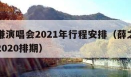 薛之谦演唱会2021年行程安排（薛之谦演唱会2020排期）