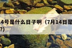 7月14号是什么日子啊（7月14日是什么日子?）