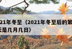 2021年冬至（2021年冬至后的第105天是几月几日）