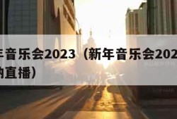 新年音乐会2023（新年音乐会2024维也纳直播）